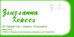 zsuzsanna kepecs business card